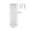 New 24 Grids Sundries Shoe Organiser Wall-mounted Hanging Over Fabric Closet Bag Clear Mesh Pocket