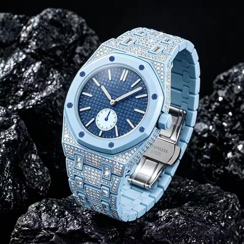 Advanced Diamond Style Zinc Alloy Metal Case Strap Modification Kit For AP X Swatch Royal Pop Changer To Wristwatch