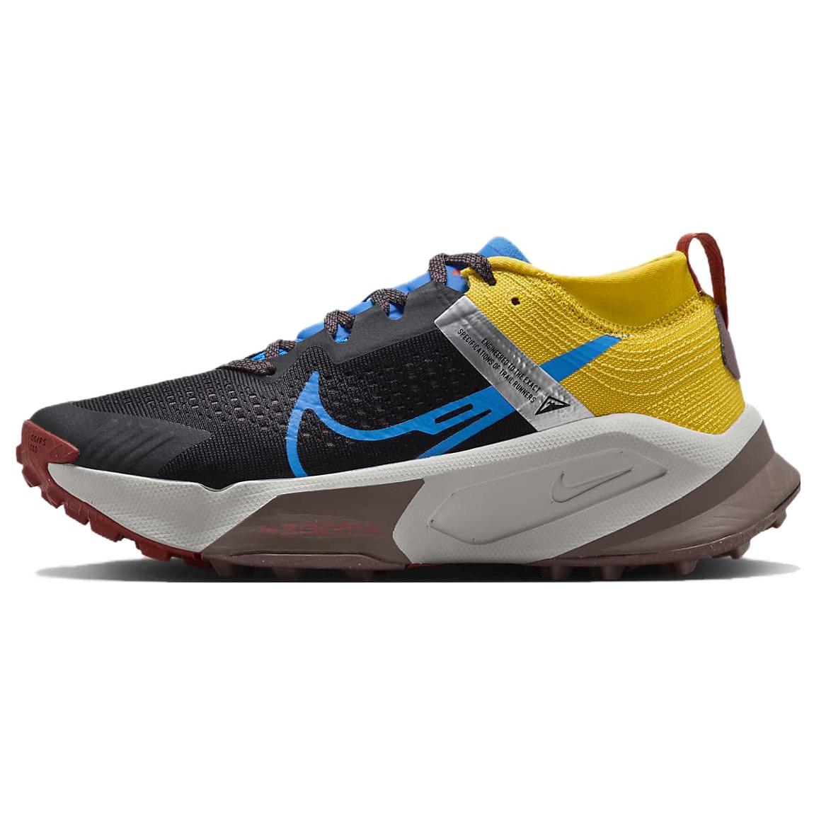 

Новые женские кроссовки для трейлраннинга Nike ZoomX Zegama Черный Светло-голубой Серный DH0625-003 35.5