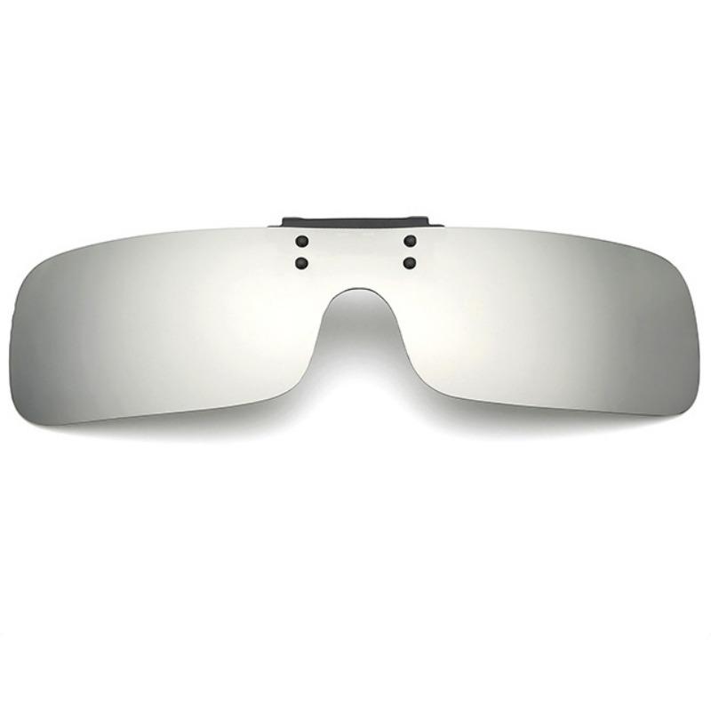 Nicht polarisierte Flip-Up Quadratische Clip-on Herren Damen Sonnenbrille Integration Nachtfahrt Outdoor-Sport Brille