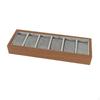 Watch Display Tray 6Slot with Velvet Lining Wooden for Collectors, Jewelers, Countertop,
