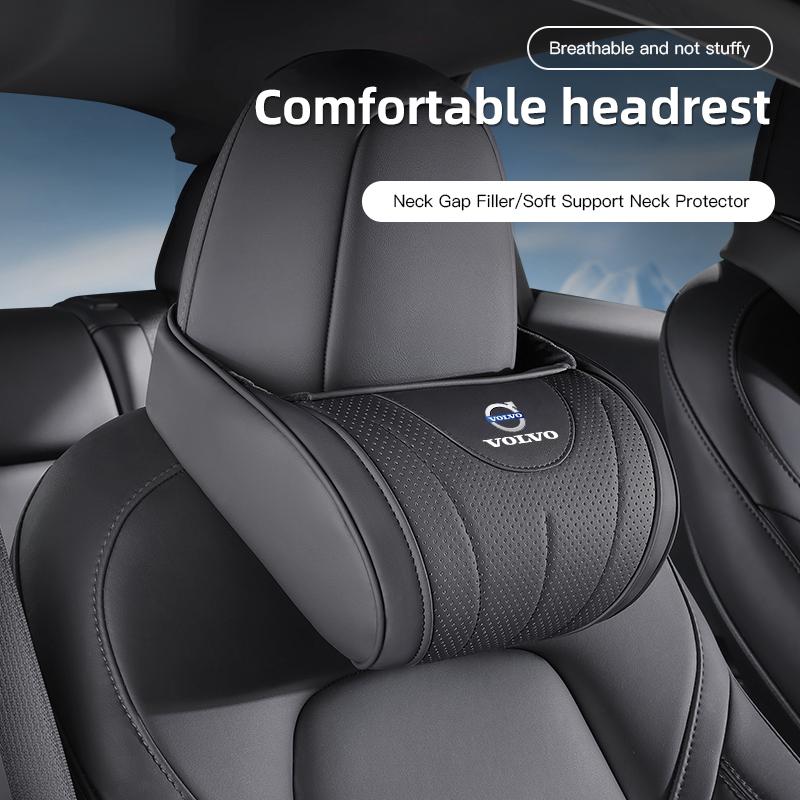 Car Interior Neck Pillow Headrest Pillow Seat Accessories For Volvo V60 V40 C30 XC60 V50 V70 S90 XC40 S80 EX30 EX90 EM90 C40 S40