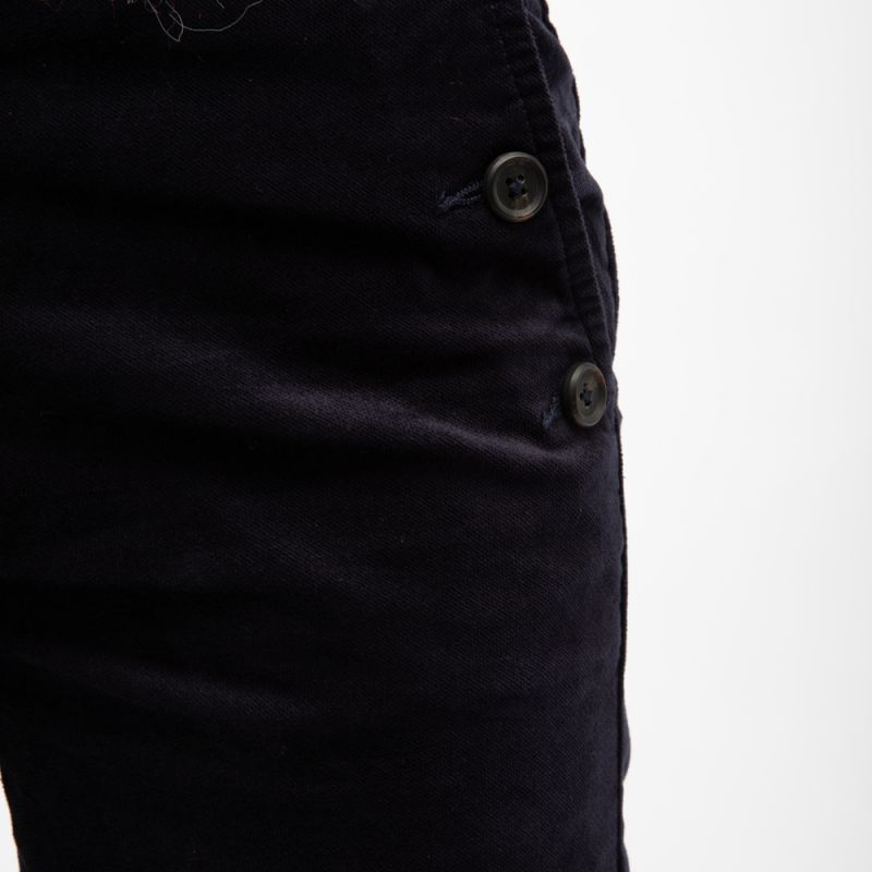 Navy Blue Maena Velvet Trousers Women DEELUXE 74