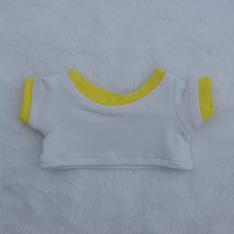 Versatile Color Block T-shirt for 10-20cm Cotton Doll Plush Toys