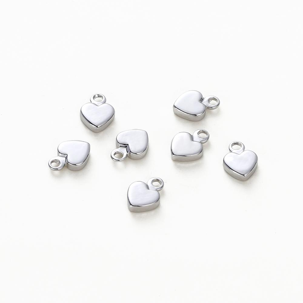 20 Stück 14K 18K Goldfarben Beschichtetes Messing Mini Sterne Herz Anhänger Für Schmuckherstellung Handgemacht DIY Ohrring Charms Finding Component