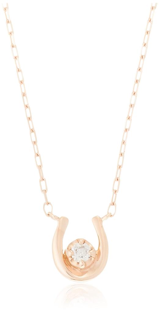 May Birthstone K10 Pink Gold Necklace 112126123105 Pink Gold 4℃ Women's