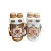 Capybara Childrens Insulated Water Bottle With Double Straw Lock For School Kids
