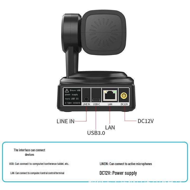 SH-VK10M 4K Ultra HD Video Conference Camera with AI Humanoid Tracking