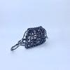 Women's Metallic Sequin Dumpling Bag, Handmade Beaded Woven Acrylic Crossbody Bag, Retro Shiny Shoulder Bag Phone Bag