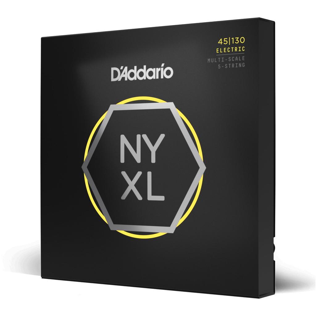 NYXL bass Multi Scale NYXL45130MS D'Addario .045-.130 Cordas 5 cordas,
