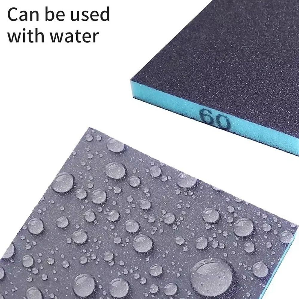 5Pcs 60-320 Grits Sanding Sponge Blocks  For Wood Metal Glass Furniture Drywall