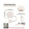 Flowers Straw Cover Cap For Cup,Silicone Material Straw Topper Dust-Proof Reusable Straw Tip Covers, Suitable For Decoration All Beautiful Sippy Cupsm