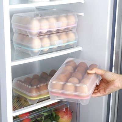Kunststoff 6/15 Grid Eier Kühlschrank Ei Lagerung Box Fall Lebensmittel Lagerung Container