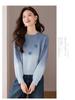 2025 Women's 3D Gradient Wool Sweater, Autumn/Winter, Long-Sleeve, Loose Fit