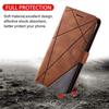 Coque de protection pour samsung galaxy s21 fe - booling - portefeuille souple en cuir pu - marron
