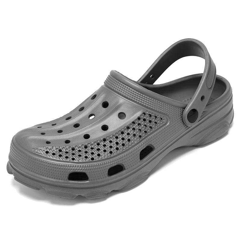 2024new Fashion Beach Slippers Non-slip EVA Slippers Bebealy Men Hole Clogs Slippers Men Garden Shoes Men Arch Support Slides