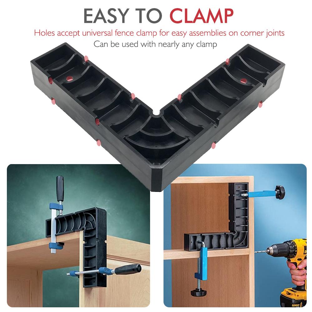 New Woodworking Right Angle Clip Photo Frame Punching Fixing Jig Set 90 Degree Quick Positioning Woodworking Installation Tools