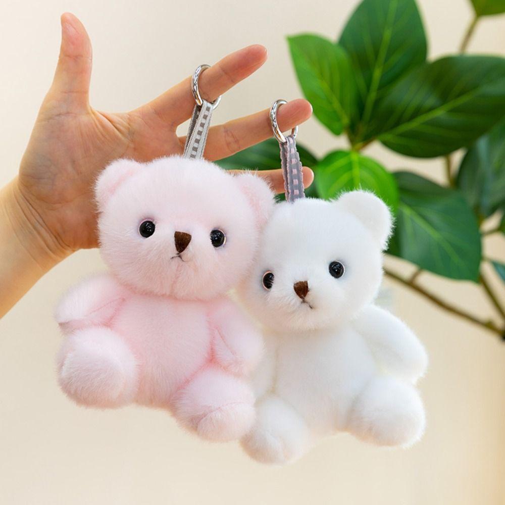PP Cotton Bear Plush Ornaments Lifelike Bear Plush Toy  Keyrings Accessories