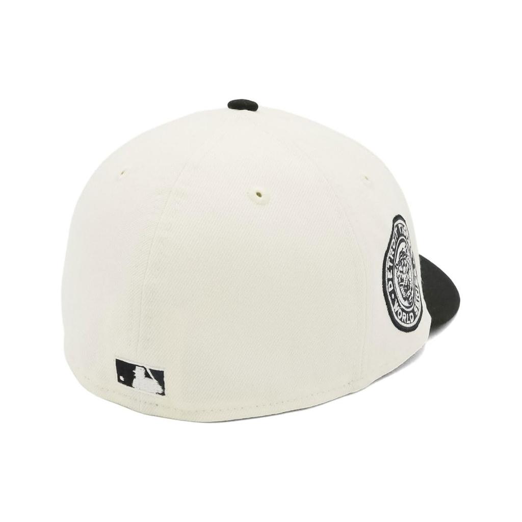 New Era LP 59FIFTY Cap MLB Detroit Tigers DET White Side Patch ONSPOTZ Exclusive and 59FIFTY Side Patch Low Profile Hat for Spring and Popular sizing
