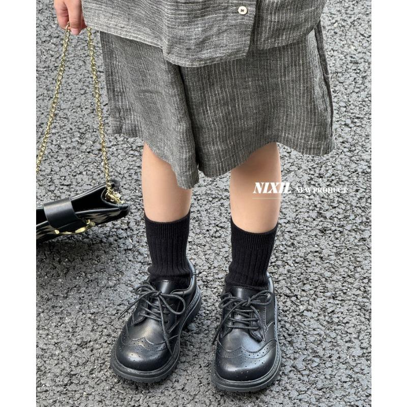 Autumn New Children's Preppy Leather Shoes Leather British Style Children's Shoes for Boys and Girls Students Performance Shoes