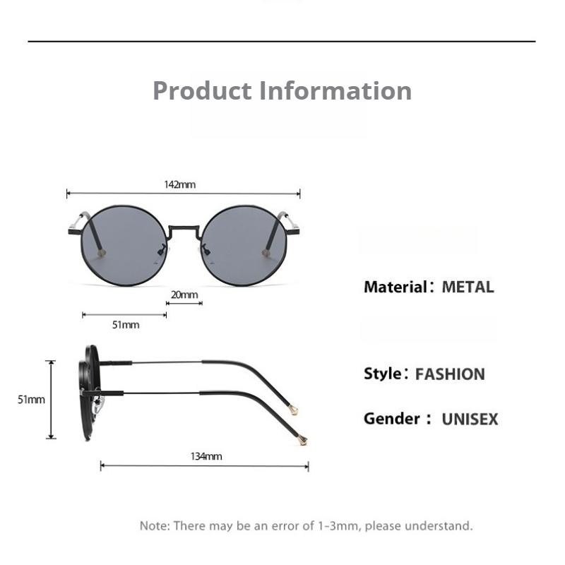 New Oval-Frame Sunglasses Street Style Sun Protection Eyewear Retro Uv-Blocking Luxury Eyeglasses Classic Driving Shades