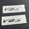 2 Piezas V8S Insignia Logo Emblema Coche Deportivo Negro Brillante Pegatina V8