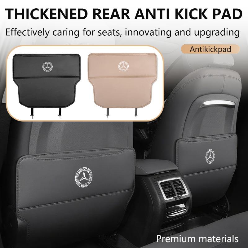 AABHZ1 Leather Car Seat Back Protection Anti-Kick Pad Seat Storage Bag Auto Accessories For Benz AMG CLA CLS C180 C200 W204 W205