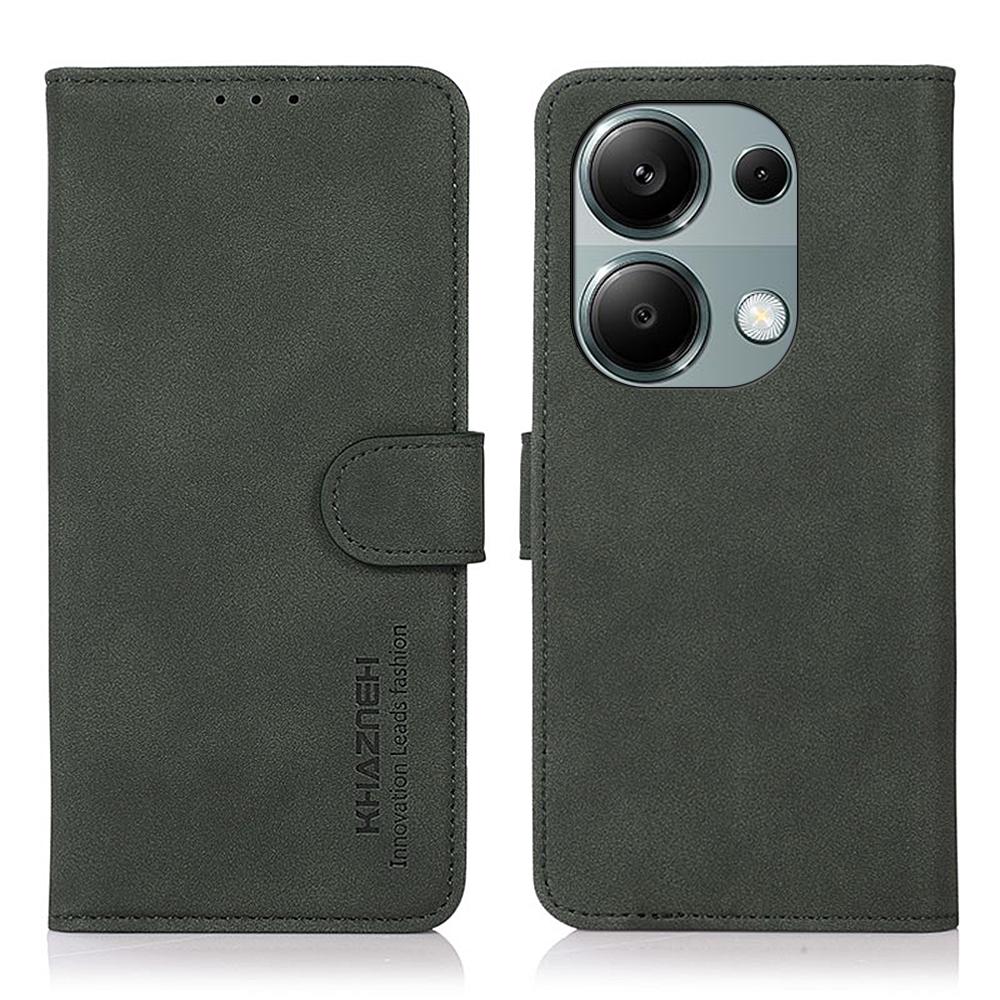 KHAZNEH Чехол-бумажник из ПУ-кожи с откидной крышкой для Xiaomi Redmi Note 13 Pro 4G/Poco M6 Pro 4G C