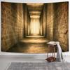 Ancient Egyptian Hieroglyph Corridor Tapestry Wall Decor Boho Museum Tribal Tribal Pharaoh Art Tapestry Ethnic Room Decoration L