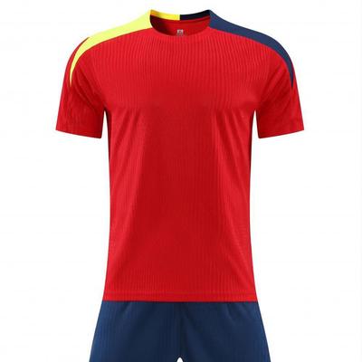 High-Quality Short Sleeve Football Kit: Quick-Dry Jersey for Children and Adults - Customizable Training Wear