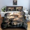 Dragon Fire Illustration Bedding Duvet Cover Sets Duvet Covers Pillowcases Gifts (1 * Duvet Cover 2 * Pillowcases, Without Duvet Insert)