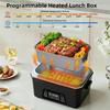 Portable Cordless Heated Lunch Box 1.2L, Battery-Powered with APP Control for Adults, Office & Travel