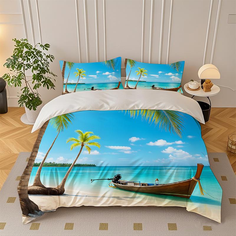 

Quilt Cover Three-Piece Quilt Cover Set 135Cm * 200cm - cover + and one