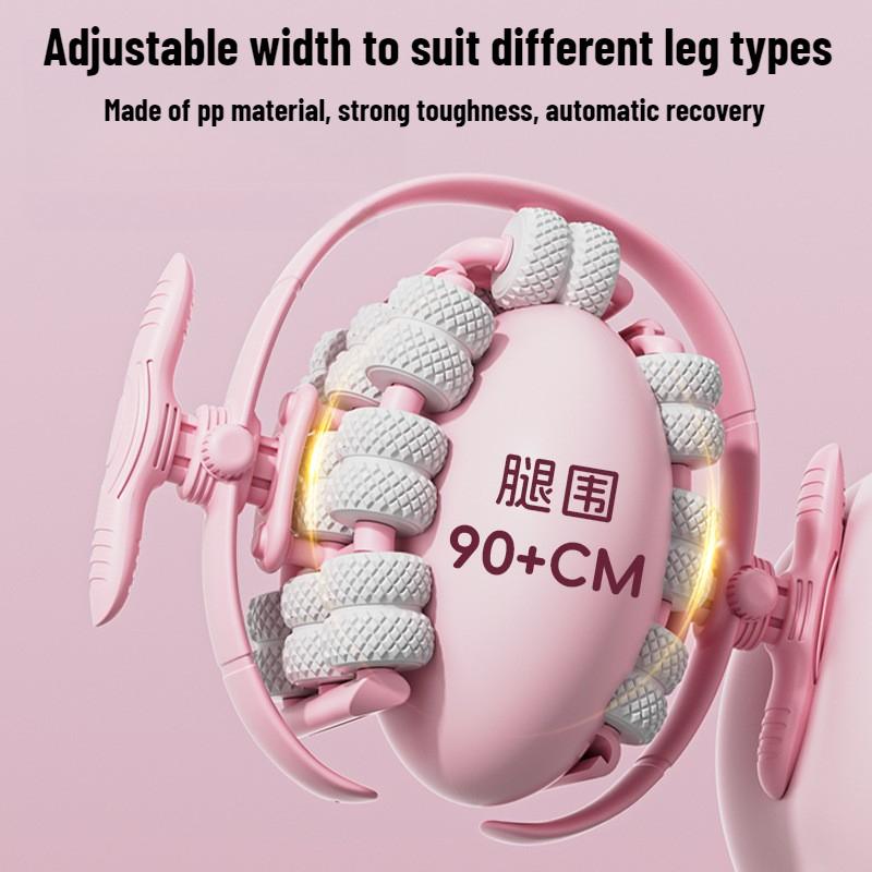 Massage Roller with Dual Row Nodes Slimming Massager for Leg Waist Arm Buttocks Muscle Relaxation Pain Relief Home Spa Use