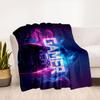 "Neon Gamer Controller Neon Sign Wall Art"Blanket Flannel Throw Blanket for Sofa, Bed, Travel, Camping, Office, Couch, Chair, And Bed Gift F