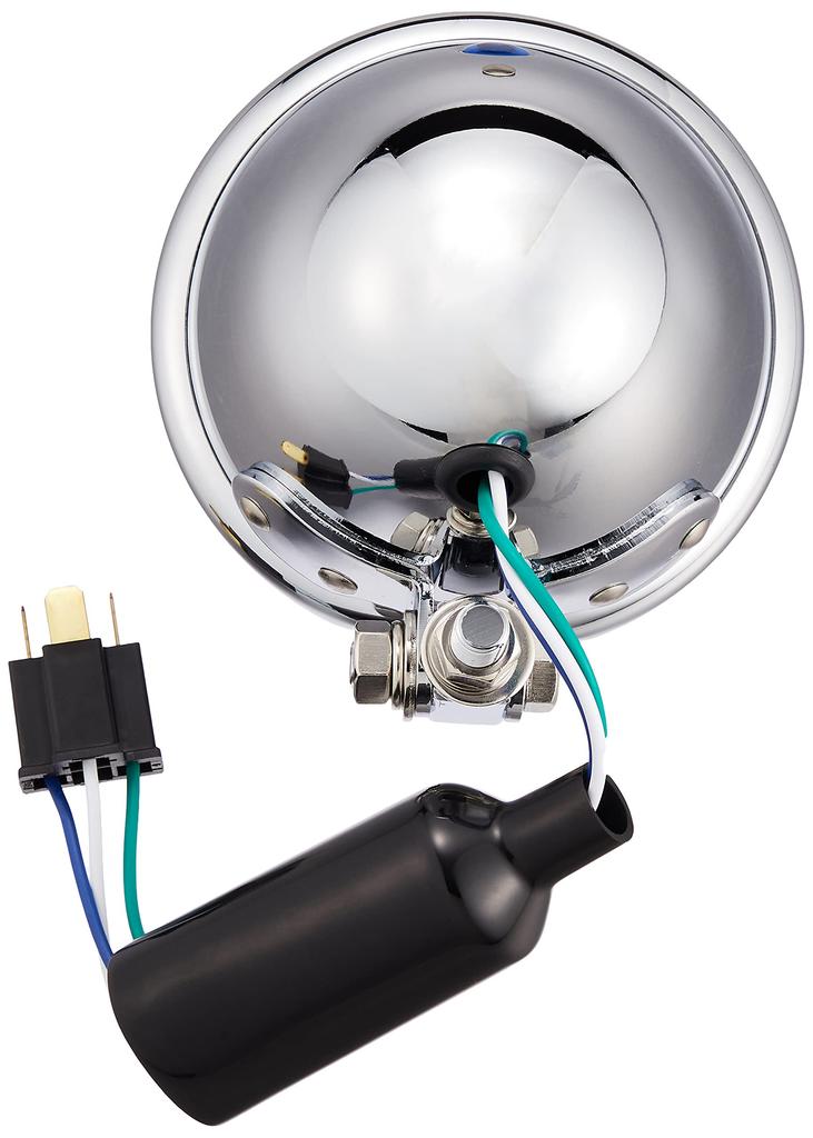 Kitaco Headlight ASSY Chrome Universal Multi-Reflector 4-1/2 800-0500720