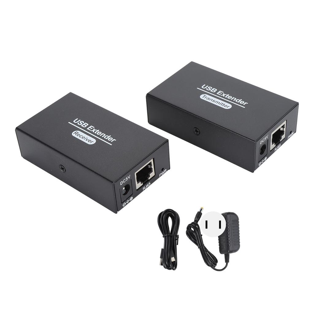 USB Extender 262ft Über Einzelnen Ethernet Cat5e 6 7 USB RJ45 LAN Extender mit 4 USB 2,0 Hub für