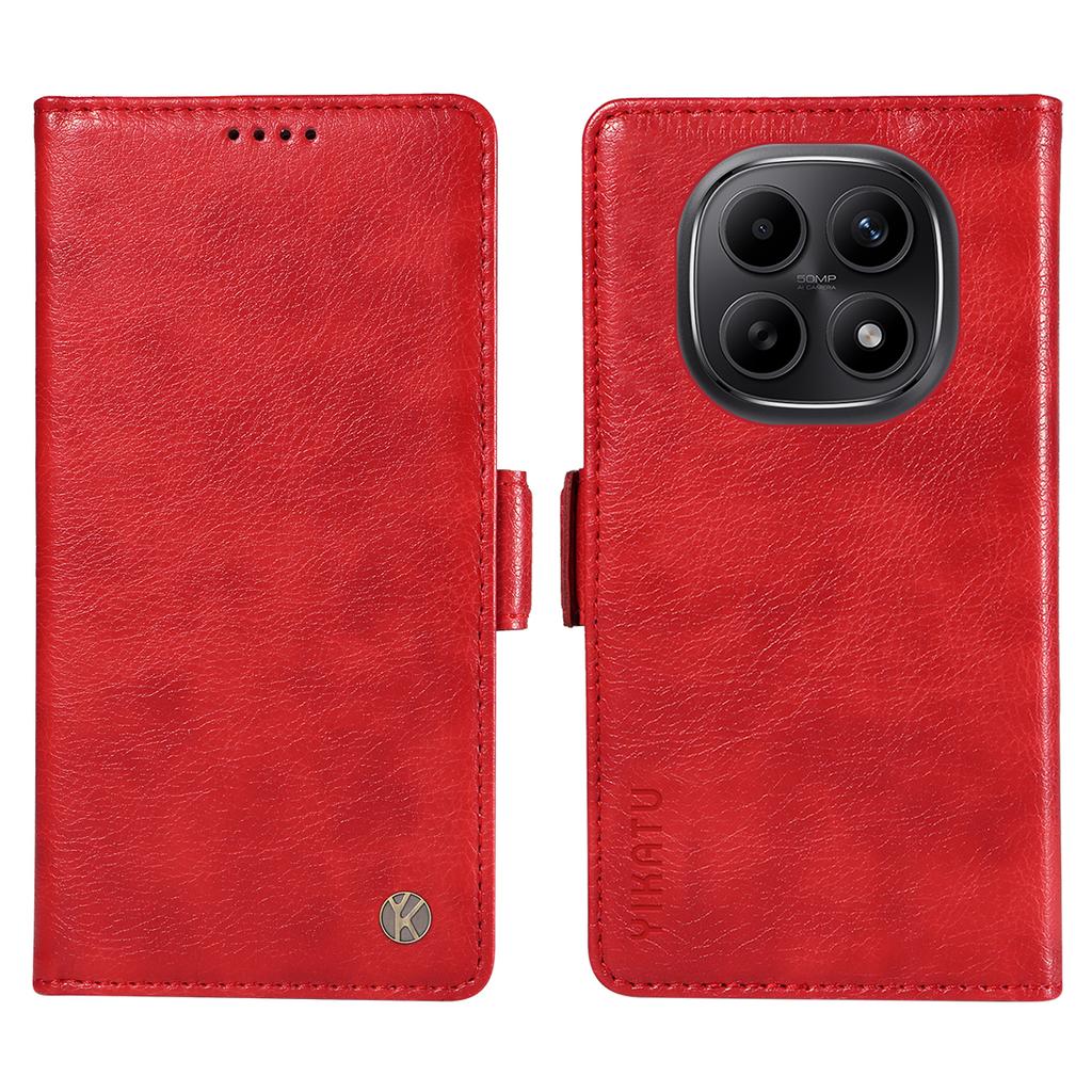 For Xiaomi Poco M8 5G/Redmi Note 15 5G (Global)/15 4G (Global) Case YIKATU YK-007 Litchi Texture PU Leather Wallet Phone Cover