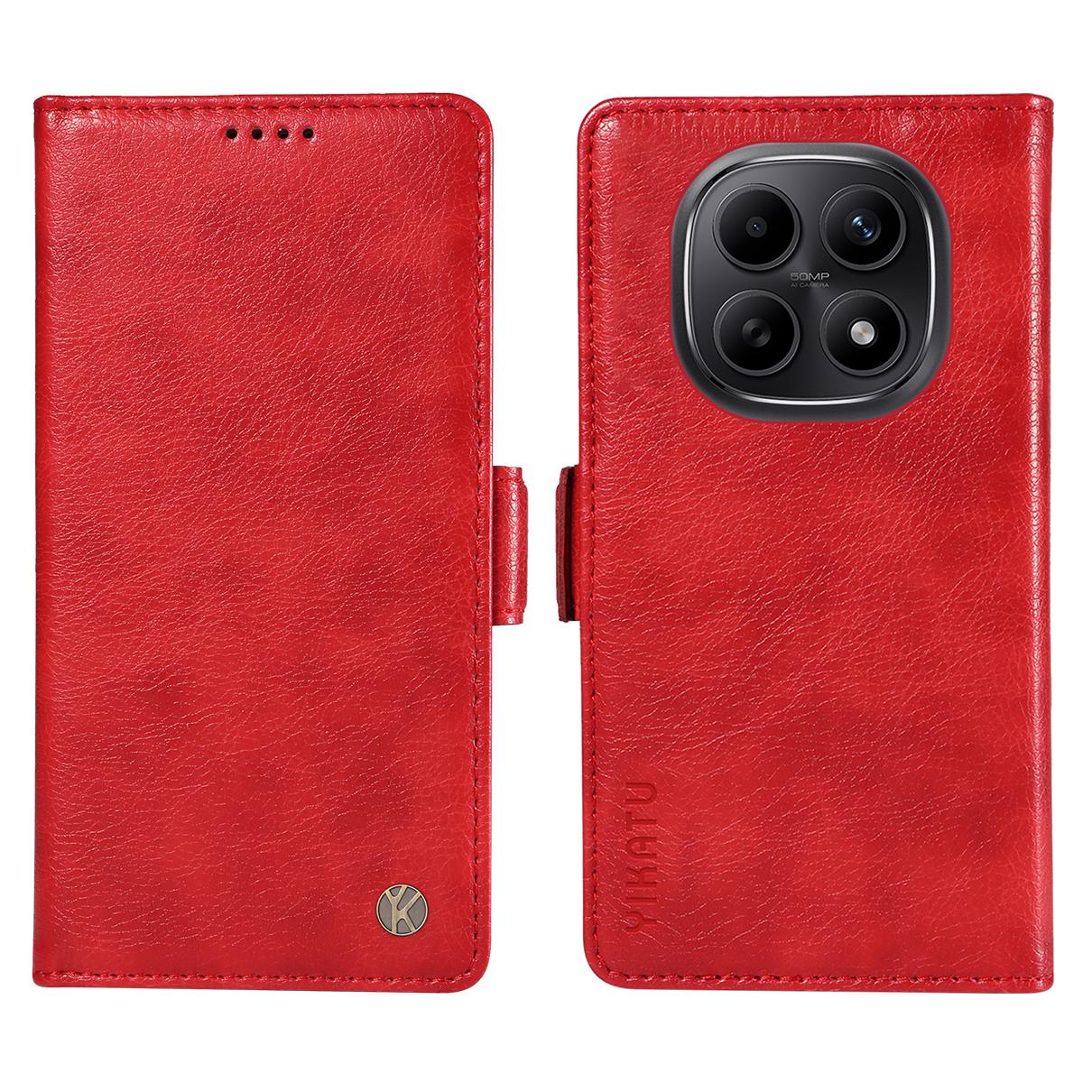 

Для Xiaomi Poco M8 5G/Redmi Note 15 5G (Глобальний)/15 4G (Глобальний) Чохол YIKATU YK-007 Гаманець-книжка з PU шкіри з текстурою лічі для телефону