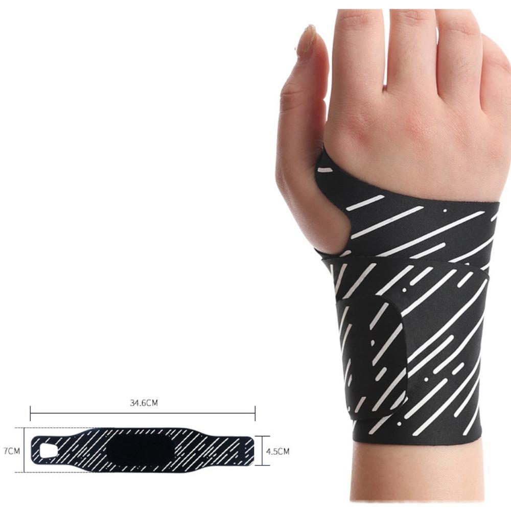 

1 Pair Ultra Thin Thumb Protective Sleeve Wrist Support Brace Wrist Sprain Protective чорний