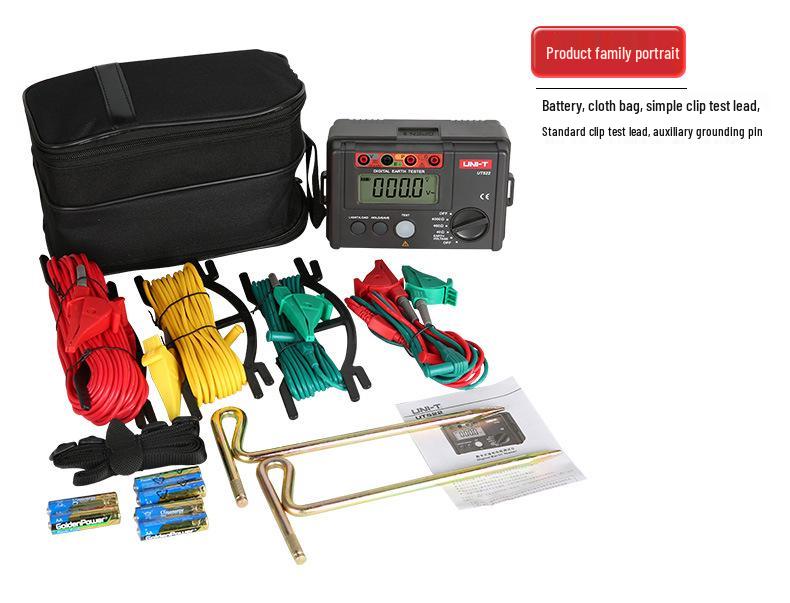 Uni-T UT521/UT522 Ground Resistance Tester with Double Insulation & Lightning Protection