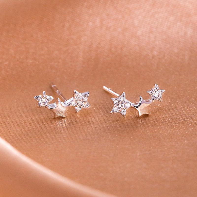 

Серьги-звезды Banyan Tree S925 Silver для женщин - Элегантный дизайн в виде пятиконечной звезды ES1567 белого золота