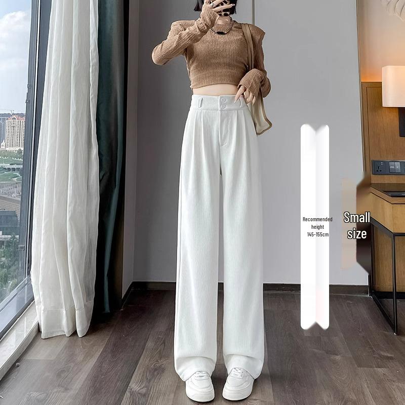 

Женские брюки-кюлоты из темно-серого вельвета для маленького роста с флисовой подкладкой для осени/зимы M (96-110 lbs)