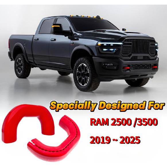 Tow Hook Covers Fits For -2025 RAM 2500/3500,Tow Hitch Cover Car Tow Hooks Compatible With Dodge RAM 2500 And RAM 3500 Accessories -2025 (Red)