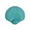Unbreakable Stackable Plastic Snack Plates with 2 Sections - Set of 8 In Multiple Colors