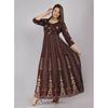 Women's Designer Rayon Anarkali Kurta Gown Indian Bollywood Printed Kurti Dress SC-2132
