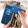 For iPhone 17 Pro Leather Case with Wrist Strap Diamond Imprint Wallet Phone Cover