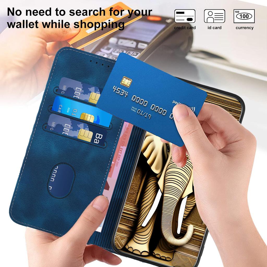 For iPhone 17 Pro Leather Case with Wrist Strap Diamond Imprint Wallet Phone Cover