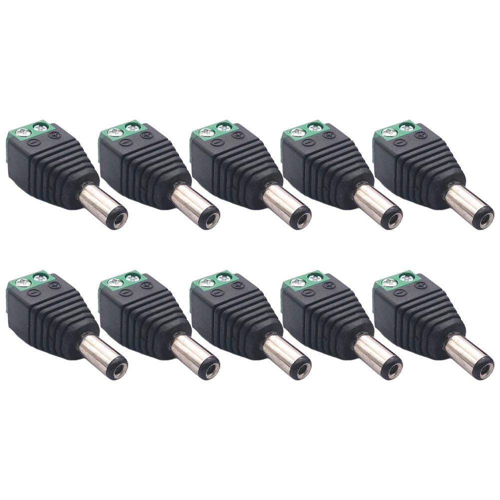 

Reliable and Durable 10PCS Male DC Power Plug 5 5 x 2 1MM Adapter Connector for CCTV and LED Power Supply China Mainland