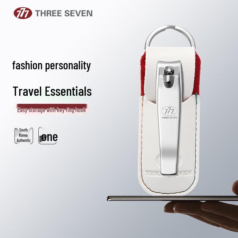777 Three Seven TSG-1901A Nail Clipper with Leather Case